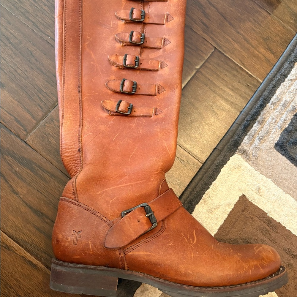 Frye Valerie Belted Tall Boot